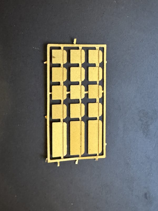 Etched brass steps